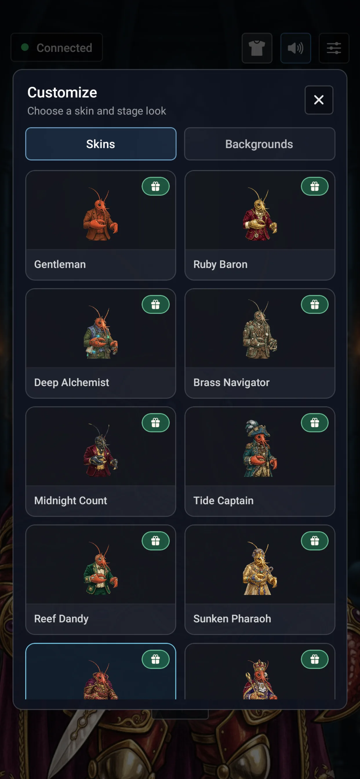Claw To Talk iOS screenshot showing voice playback controls